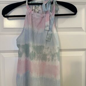 Anthropologie Pastel Tie-Dye Tank Top
